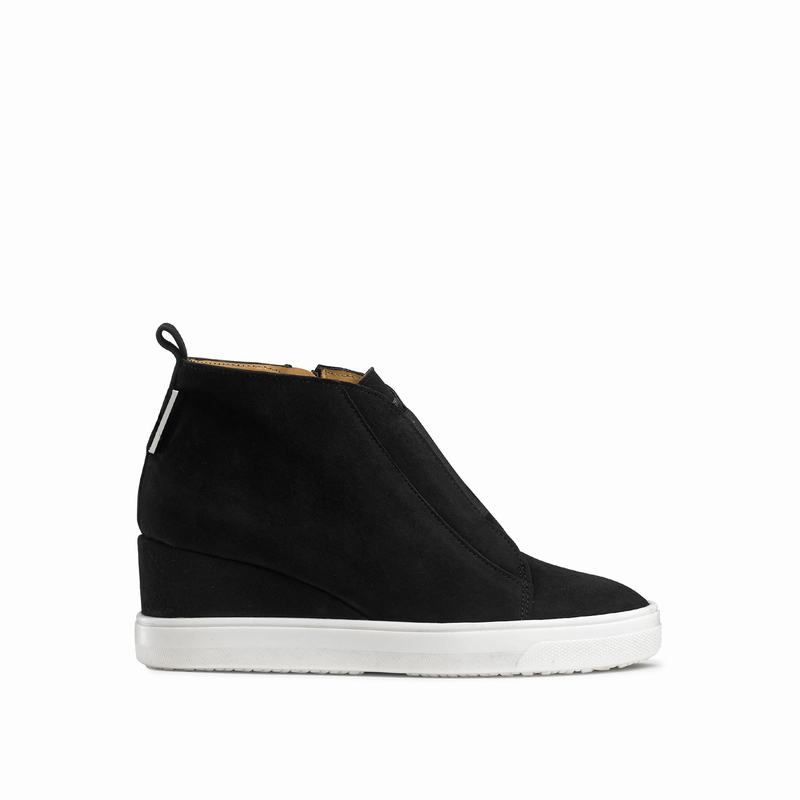 Russell & Bromley Ready Set Laceless Wedge Sneakers Womens Black [MTH1711DJ]
